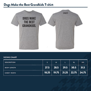 Dogs Make the Best Grandkids T-shirt