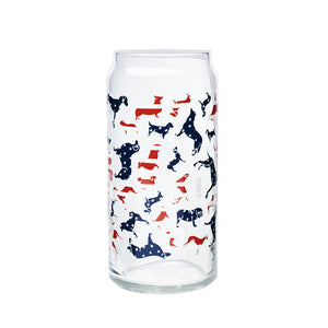 Dog Flag Cold Brew Glass