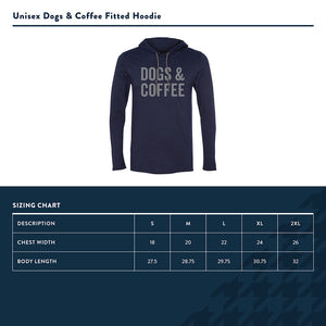 Dogs & Coffee Fitted Hoodie