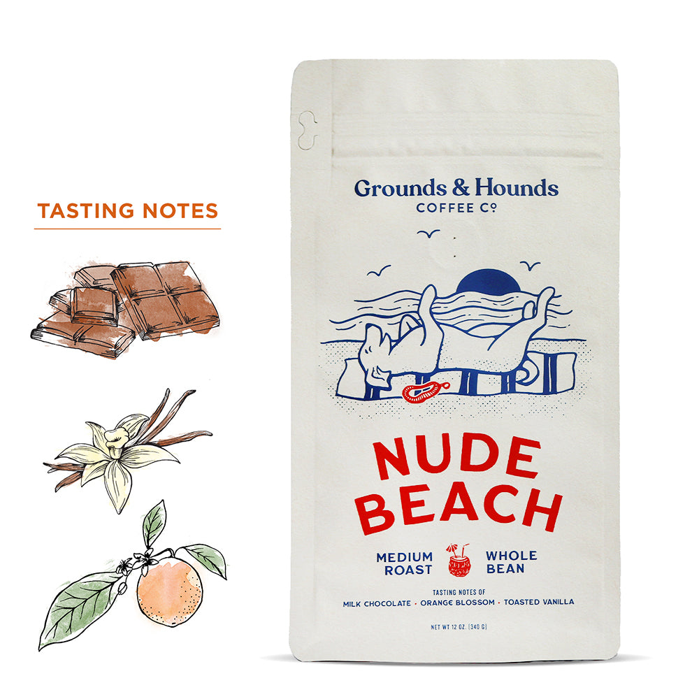 Nude Beach Summer Roast - Grounds & Hounds Coffee Co.