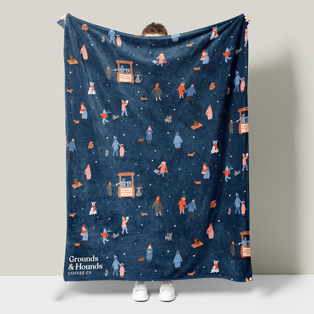 Snow Day Winter Blanket (Human Sized)