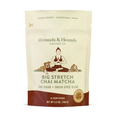 クリーミー　マダラ＆ハシラマ Big Stretch Chai Matcha - Grounds & Hounds Coffee Co.