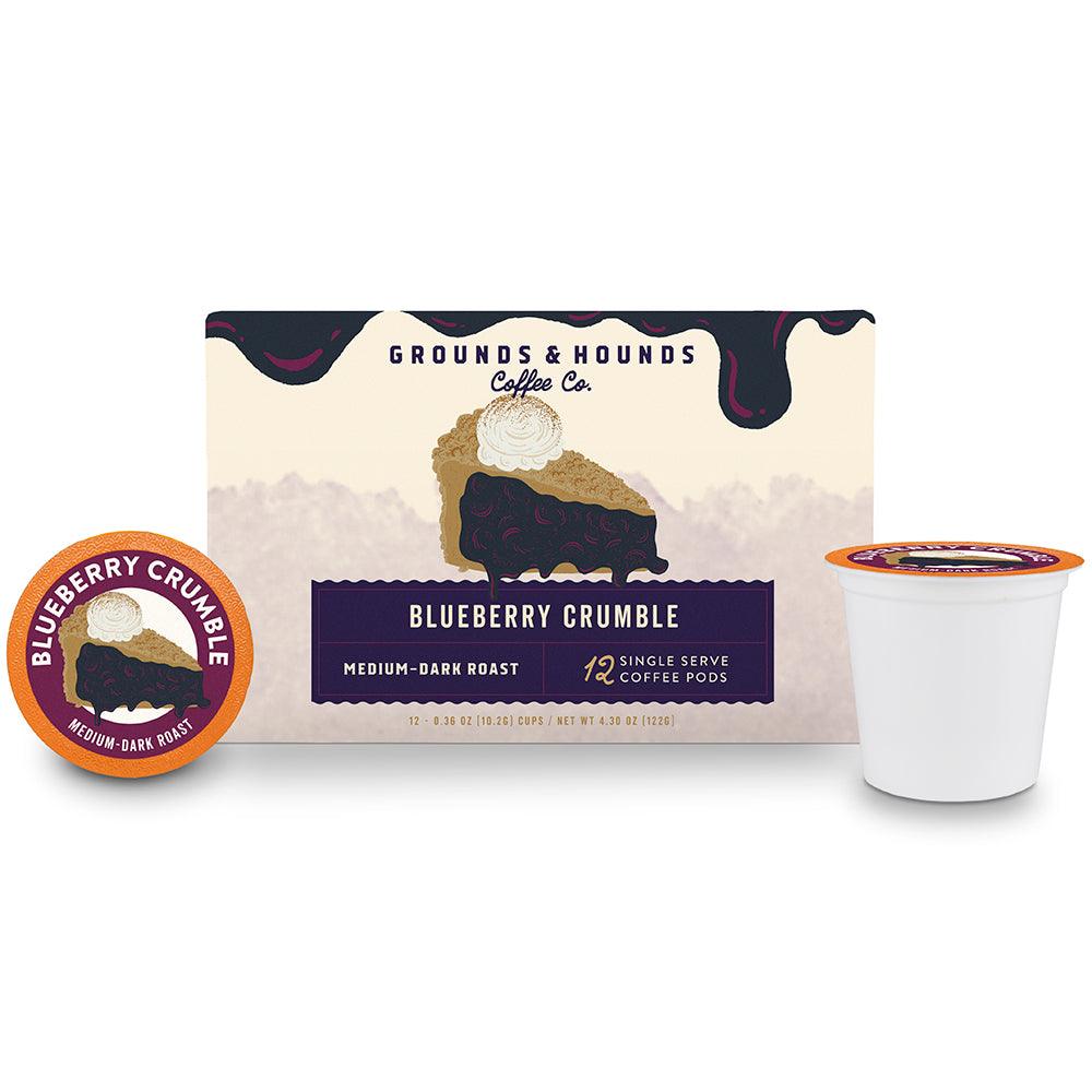 Single Crumble Box Blueberry Crumble Single Serve Pods - Grounds & Hounds Coffee Co.