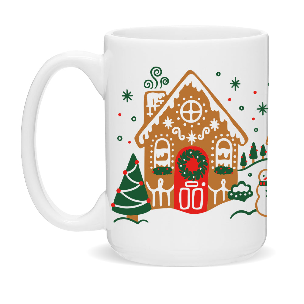 Gingerbread Holiday Ceramic Mug