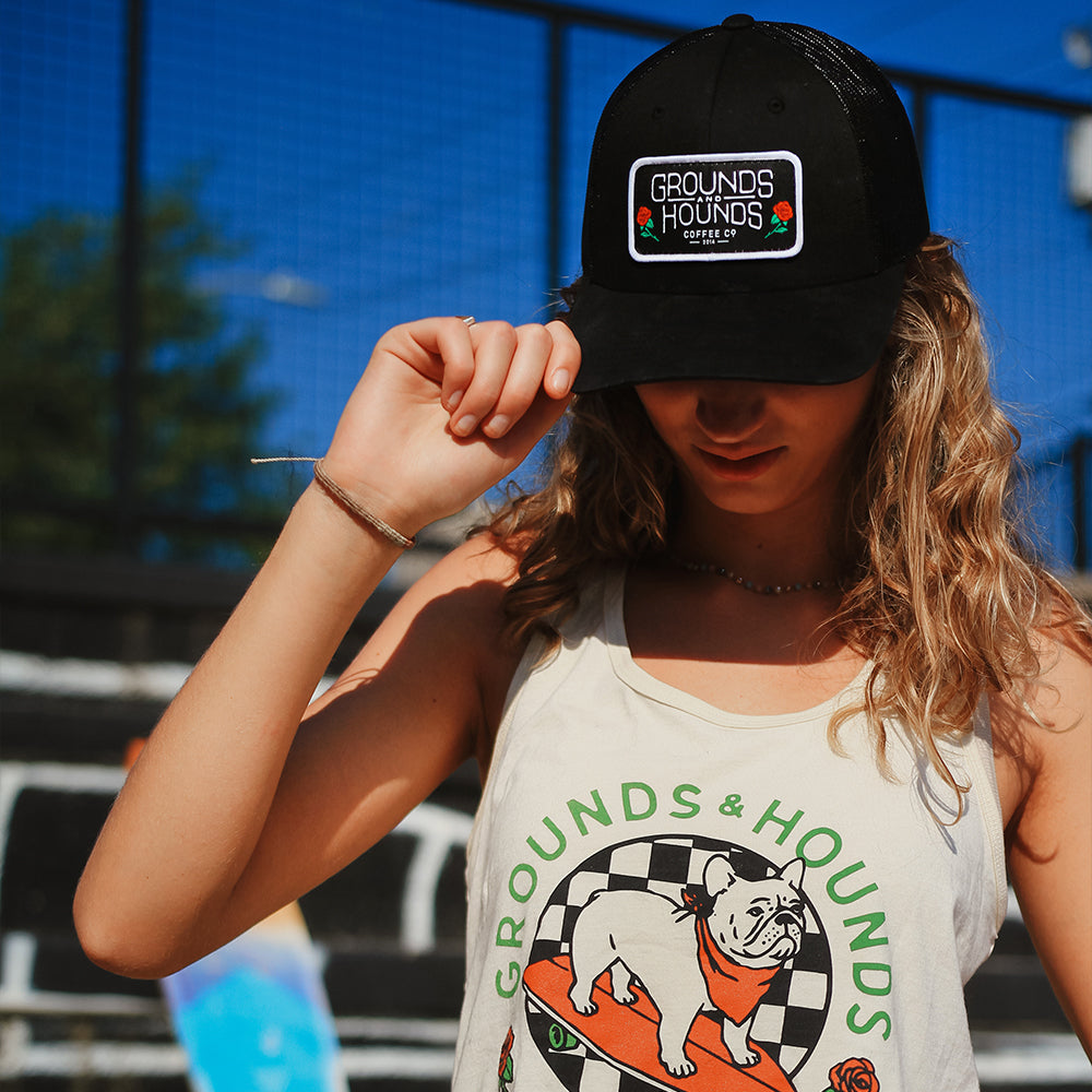 Skater Pup Low Profile Trucker Hat