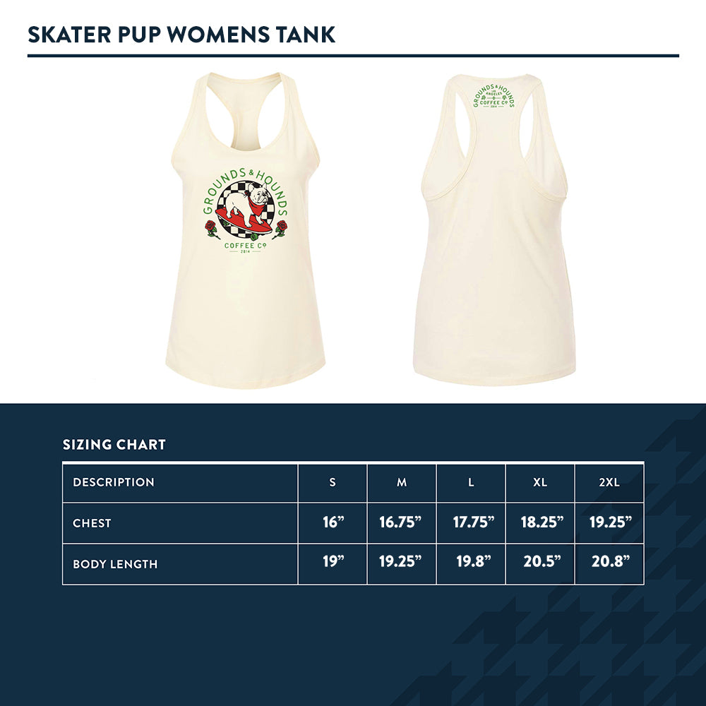 Skater Pup Womens' Racerback Tank