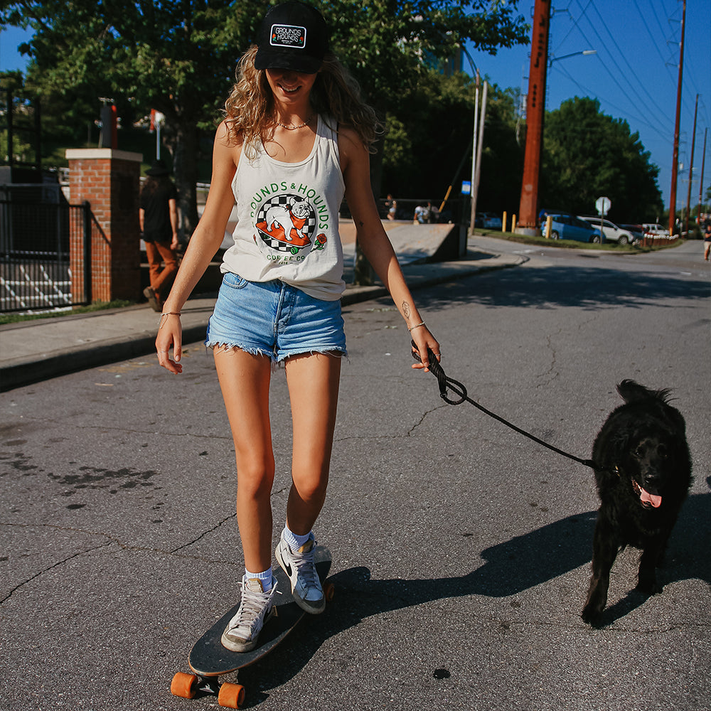 Skater Pup Womens' Racerback Tank
