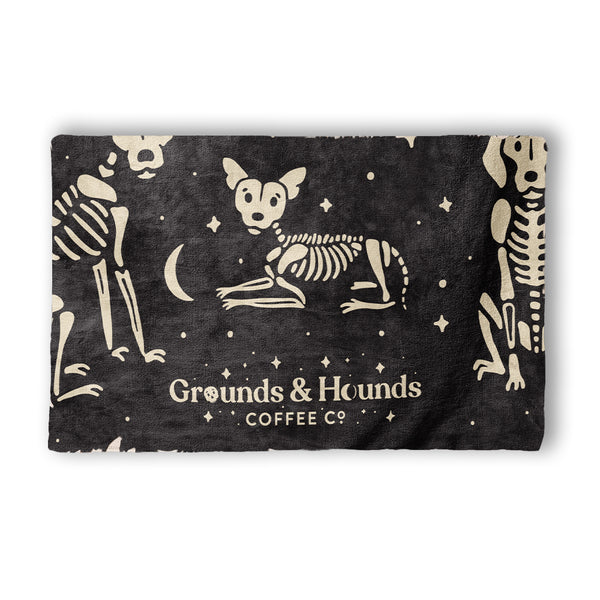 Skelly Pup Blanket (Human Sized)