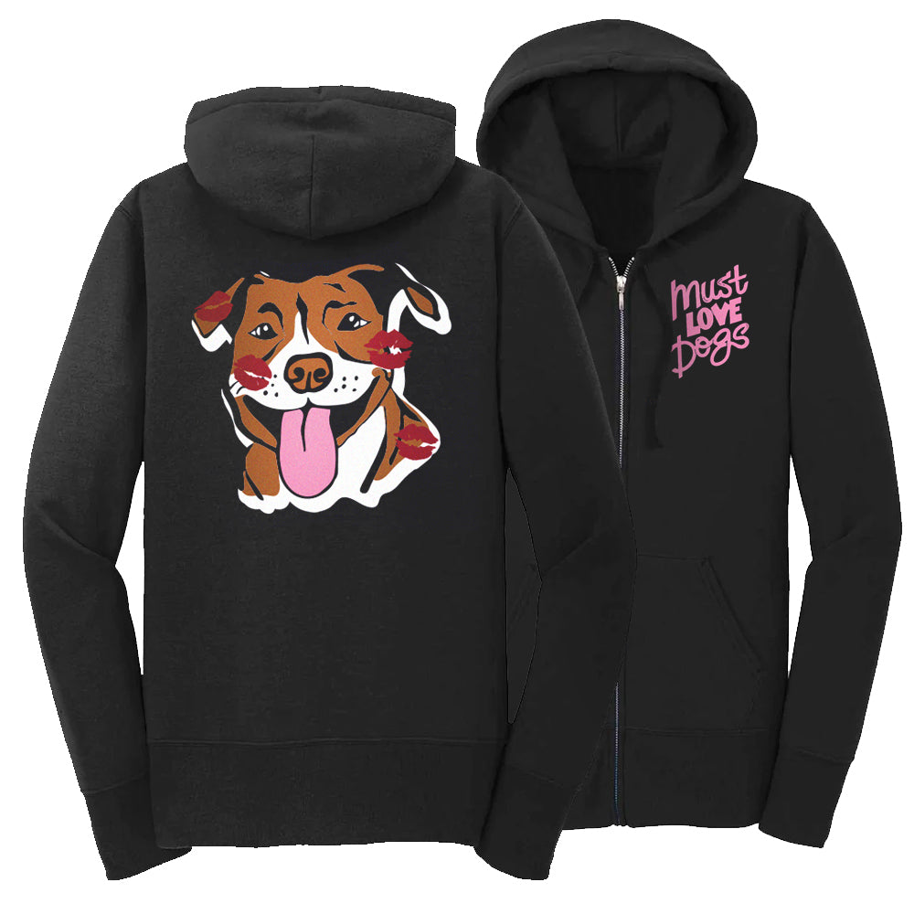 Hearts &amp; Pups Zip Up Hoodie