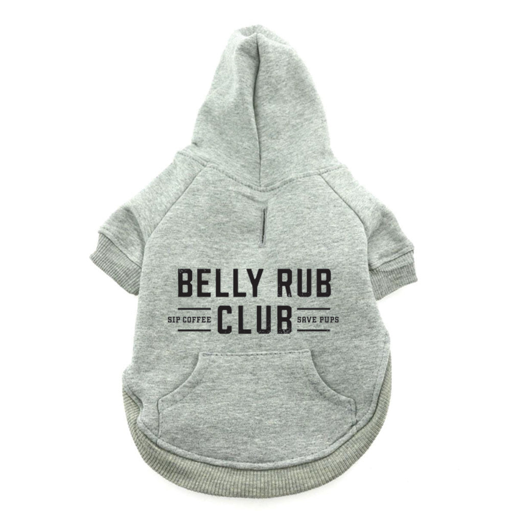 Belly Rub Dog Hoodie