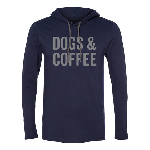 Dogs & Coffee Fitted Hoodie - Grounds & Hounds Coffee Co.