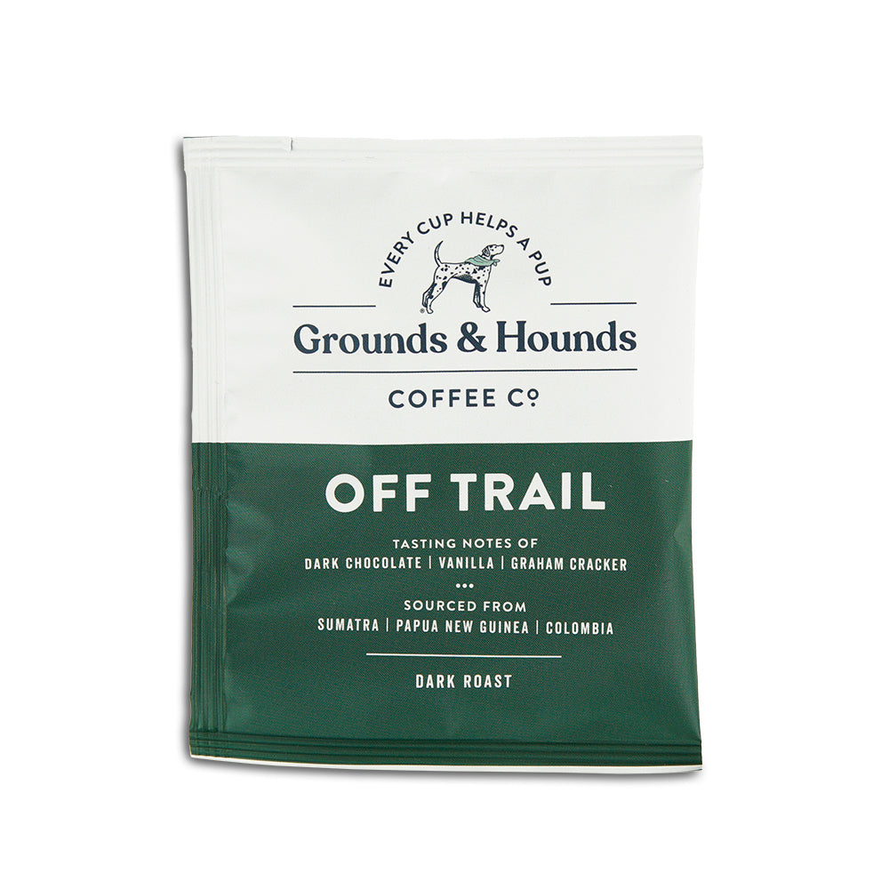 Grounds  Hounds Coffee Co Off Trail SingleServe Steeping Coffee Pouches   Package of 10