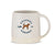 beige mug with grounds and hounds logo plus brown dog