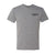 heather grey t-shirt with Grounds & Hounds logo