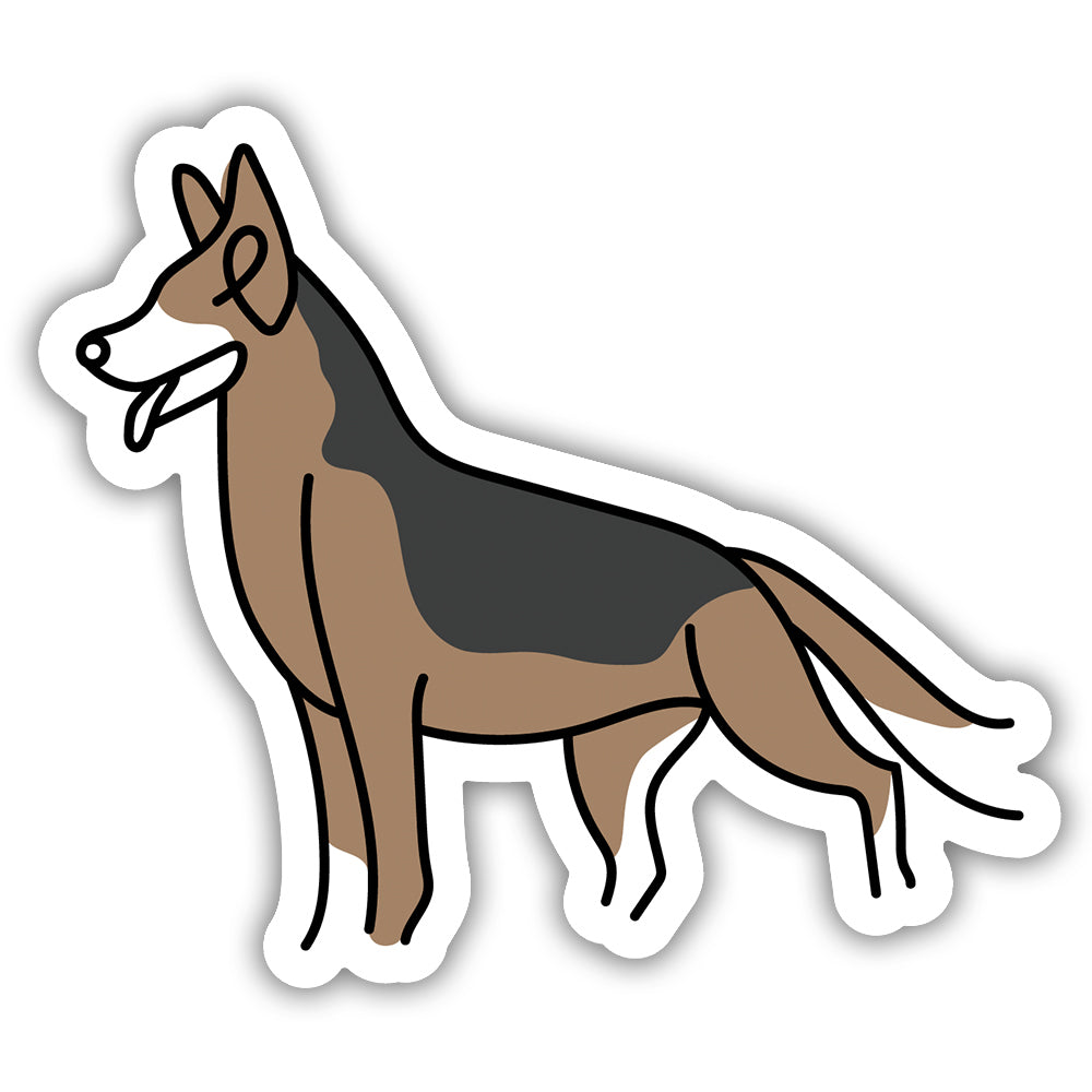 Artist Series: German Shepherd Sticker