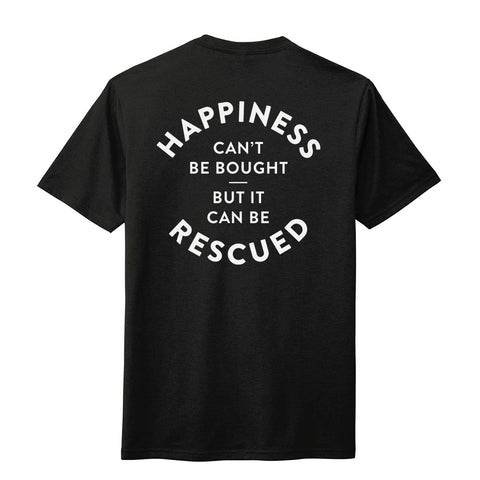 Key to Happiness Tee in Black - Grounds & Hounds Coffee Co.