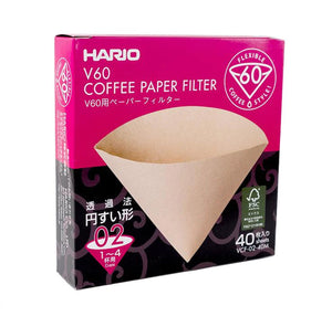 Hario V60 Ceramic Dripper with 40 Paper Filters